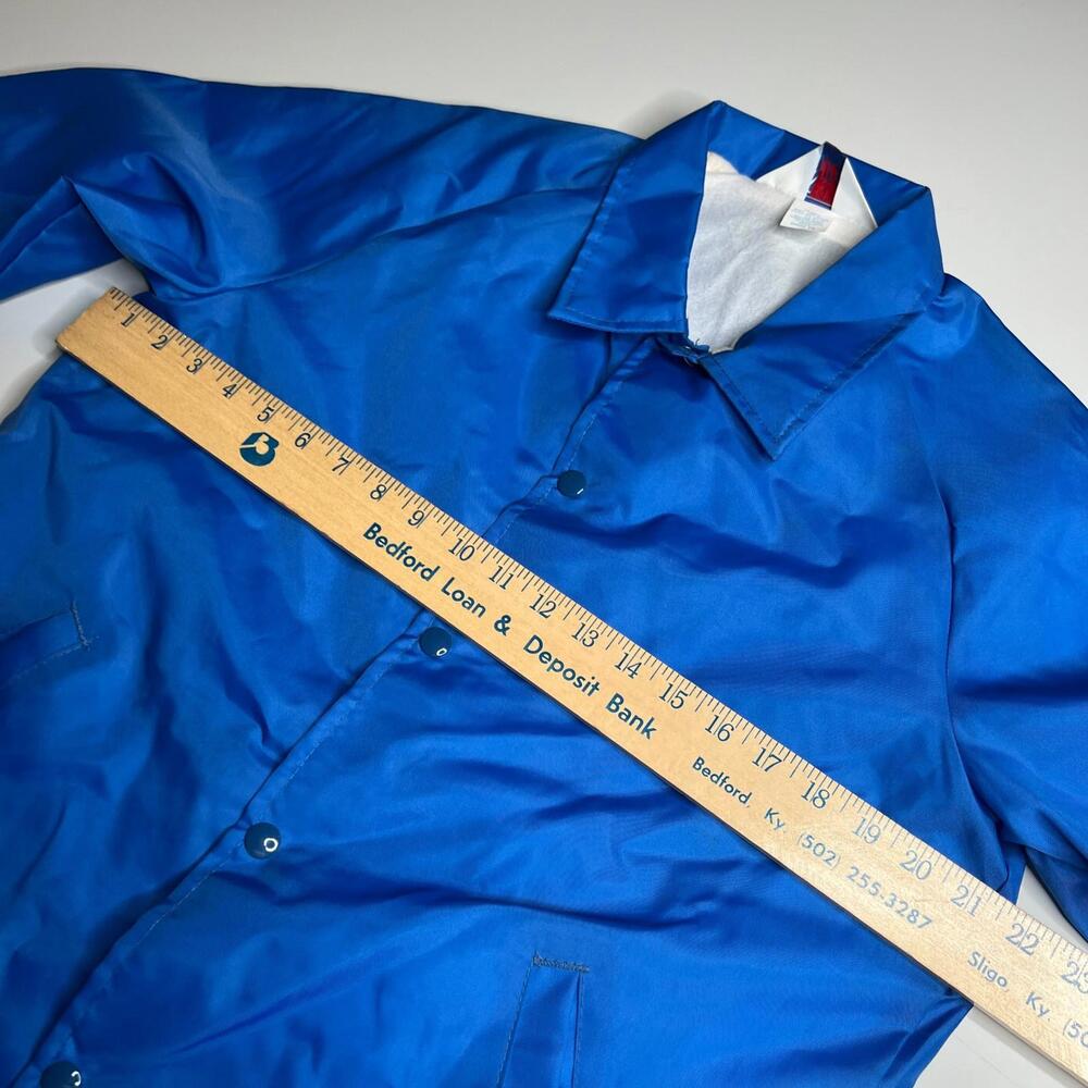 Vintage 80s 90s WestArk Coaches Jacket Blue USA Made Nylon Lined Men’s Small - Picture 4 of 8